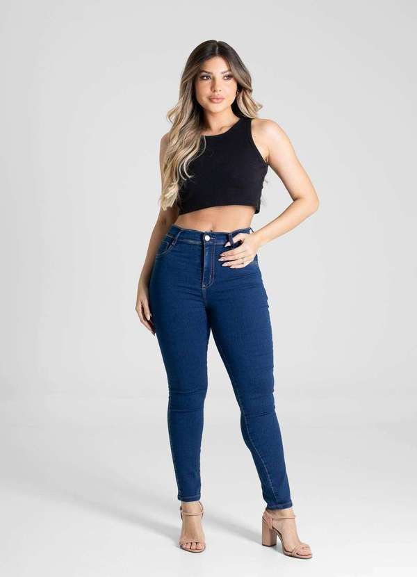 Sawary - Calça Jeans Sawary Skinny Petit - 281023 Azul 2