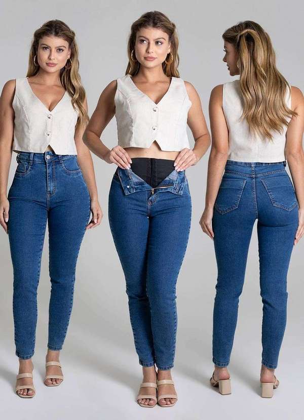 Sawary - Calça Jeans Sawary Super Lipo - 278592 Azul 6