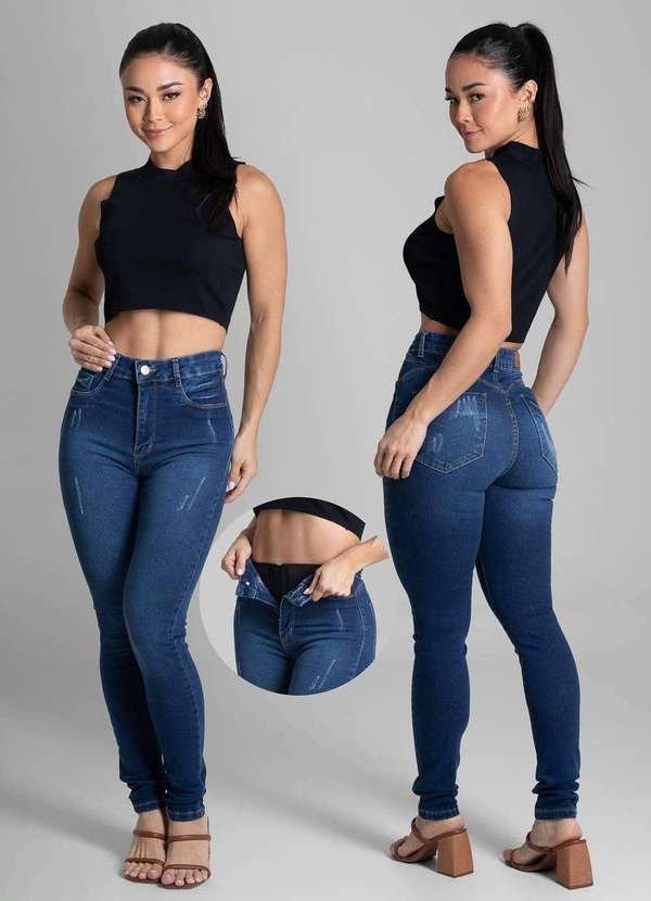Sawary - Calça Jeans Sawary Super Lipo - 281964 Azul 6
