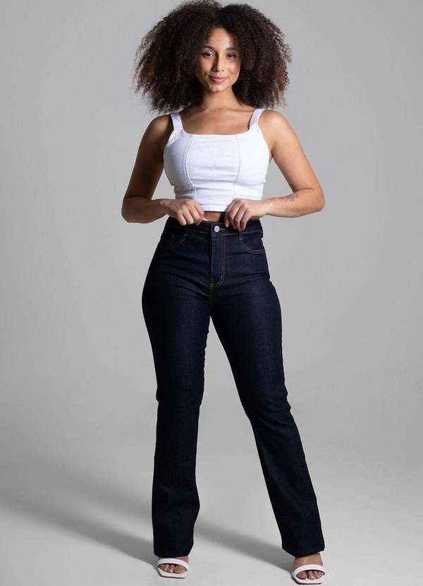 Sawary - Calça Jeans Sawary Super Lipo Boot Cut  - 267577 Azul 2