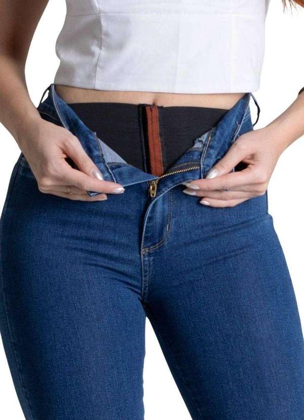 Sawary - Calça Jeans Sawary Super Lipo Azul