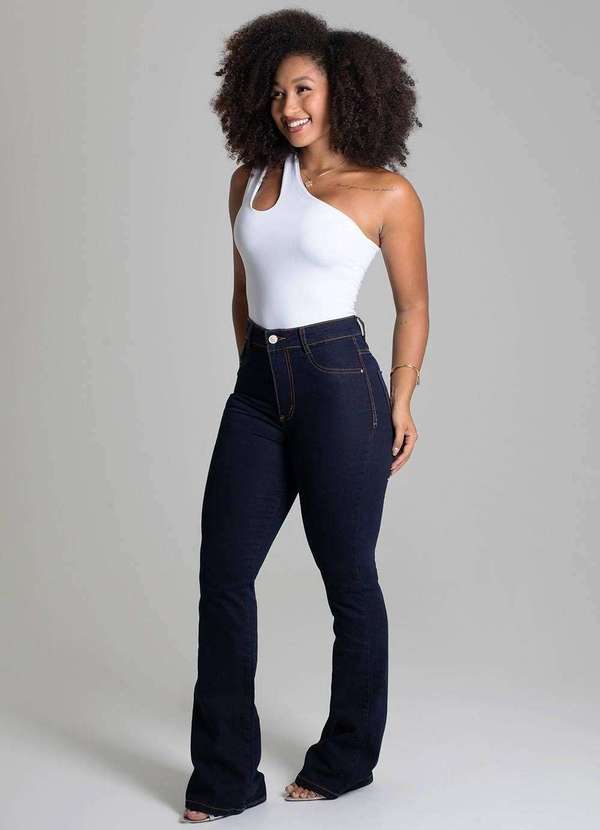 Sawary - Calça Jeans Sawary Super Lipo Boot Cut - 279587 Azul 2