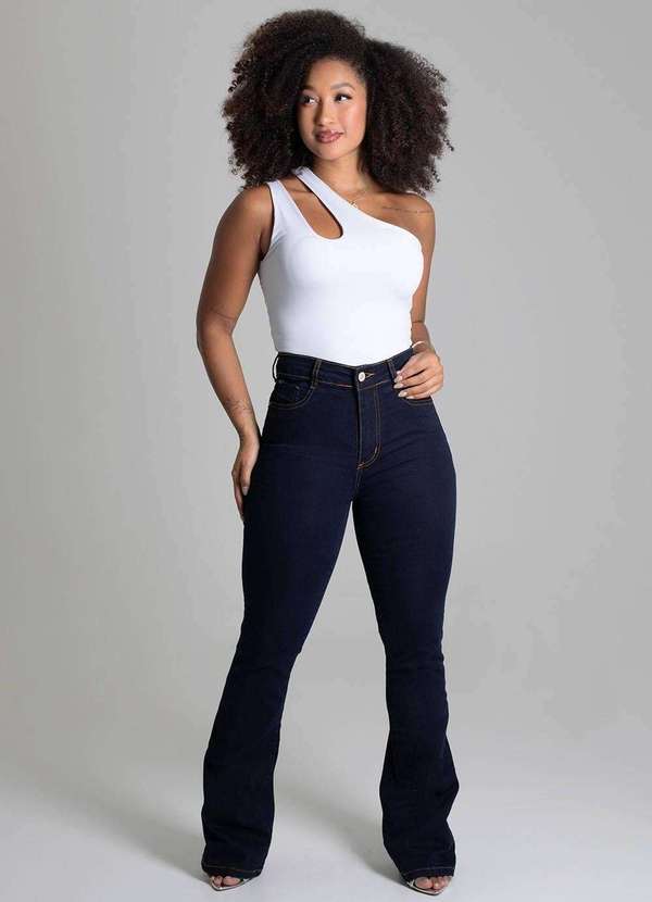 Sawary - Calça Jeans Sawary Super Lipo Boot Cut - 279587 Azul 3