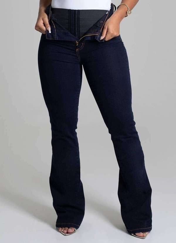 Sawary - Calça Jeans Sawary Super Lipo Boot Cut - 279587 Azul 6