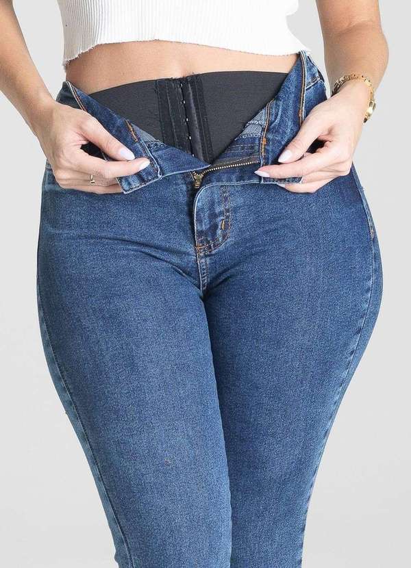 Sawary - Calça Jeans Sawary Super Lipo Boot Cut - 281338 Azul 5