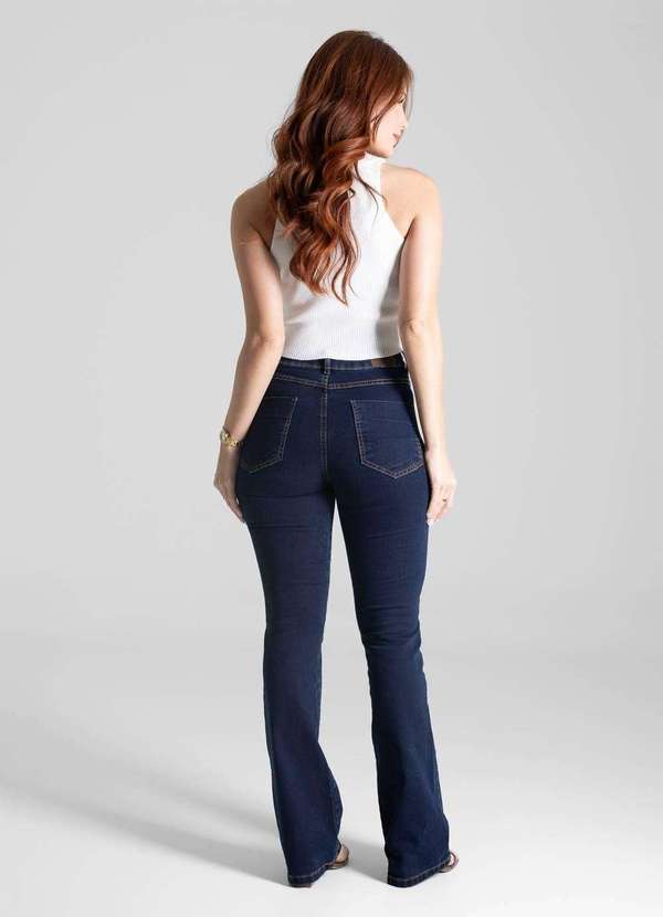 Sawary - Calça Jeans Sawary Super Lipo Boot Cut - 281415 Azul 4