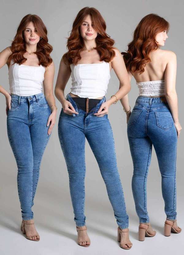 Sawary - Calça Jeans Sawary Super Lipo Azul 6