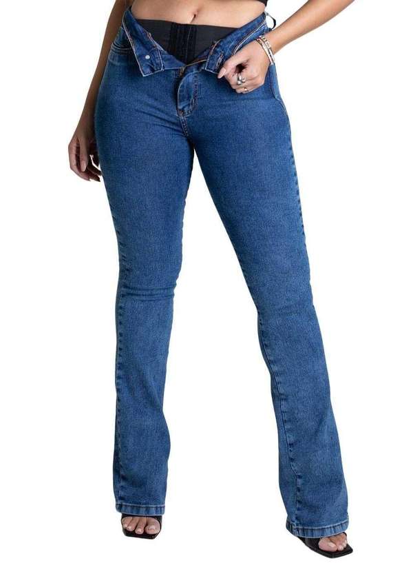 Sawary - Calça Jeans Sawary Super Lipo Azul