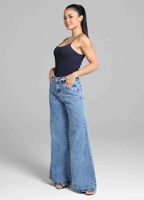Sawary - Calça Jeans Sawary Super Wide Leg - 281753 Azul 3