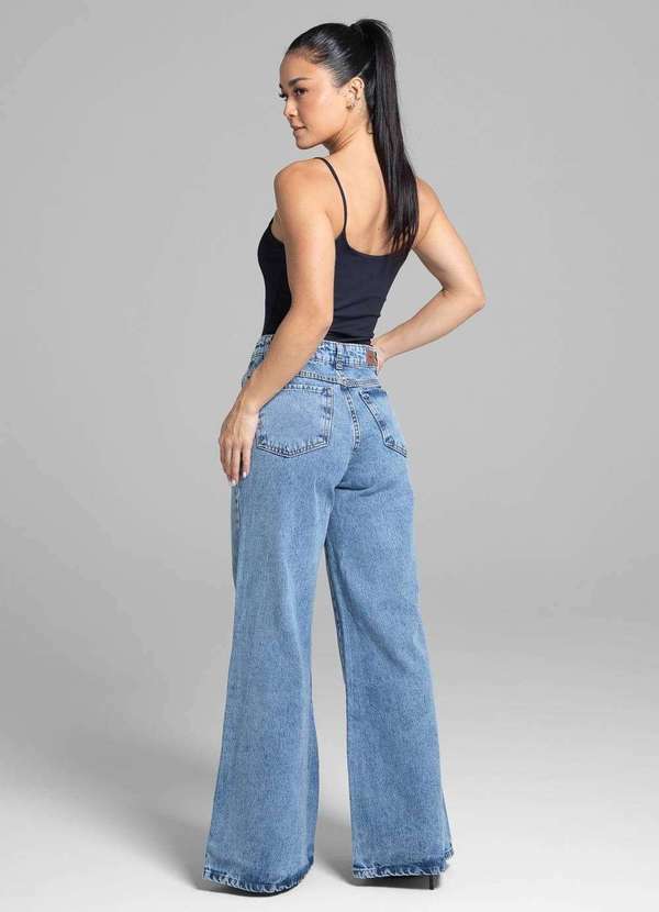Sawary - Calça Jeans Sawary Super Wide Leg - 281753 Azul 4