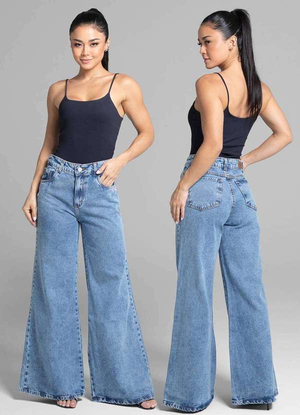 Sawary - Calça Jeans Sawary Super Wide Leg - 281753 Azul 6