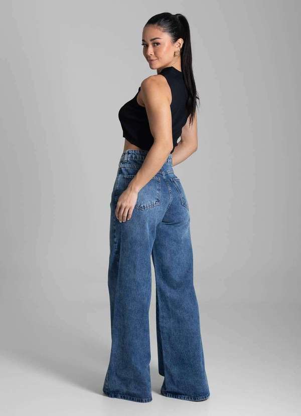 Sawary - Calça Jeans Sawary Super Wide Leg - 281799 Azul 4