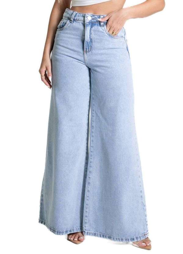 Sawary - Calça Jeans Sawary Super Wide Leg - 281810 Azul