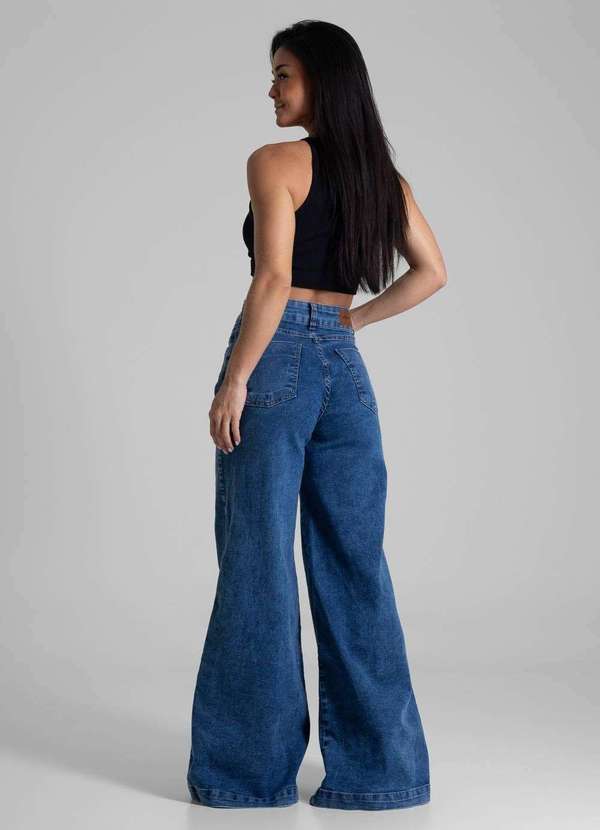 Sawary - Calça Jeans Sawary Super Wide Leg - 281960 Azul 4