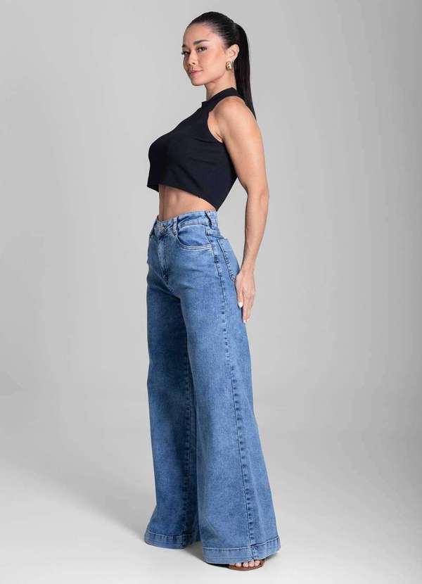 Sawary - Calça Jeans Sawary Super Wide Leg - 282073 Azul 3