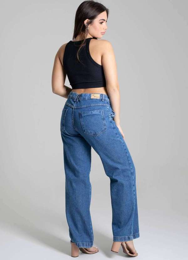 Sawary - Calça Jeans Sawary Wide Leg - 277269 Azul 2