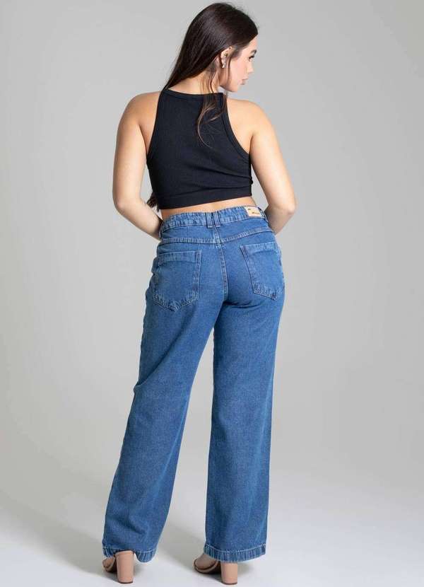 Sawary - Calça Jeans Sawary Wide Leg - 277269 Azul 3