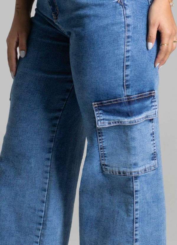 Sawary - Calça Jeans Sawary Wide Leg - 277869 Azul 5