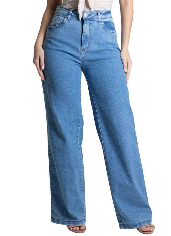 Sawary - Calça Jeans Sawary Wide Leg - 277964 Azul