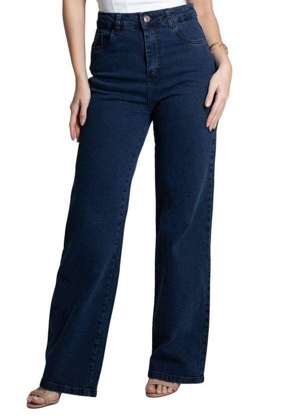Sawary - Calça Jeans Sawary Wide Leg - 278046 Azul