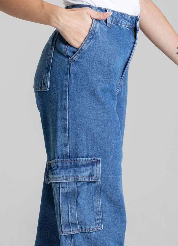 Sawary - Calça Jeans Sawary Wide Leg - 278279 Azul 5