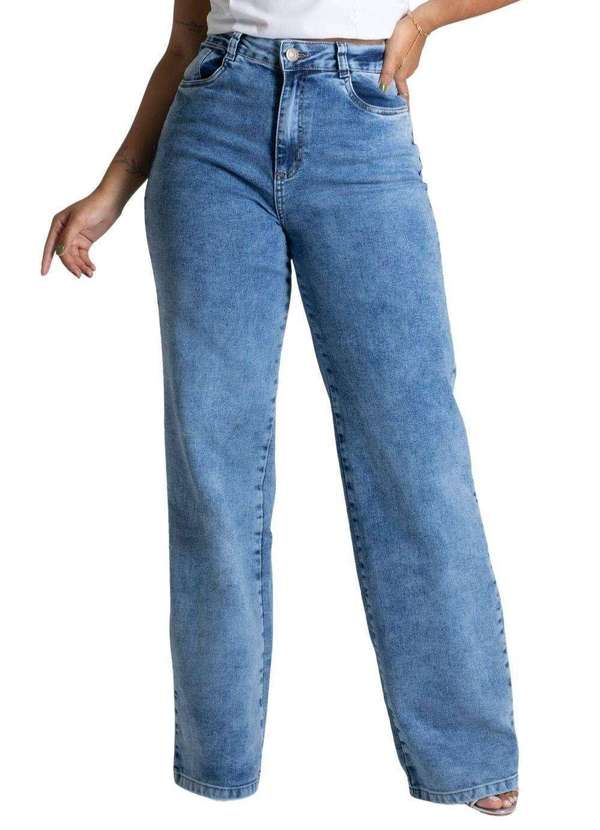 Sawary - Calça Jeans Sawary Wide Leg - 278577 Azul
