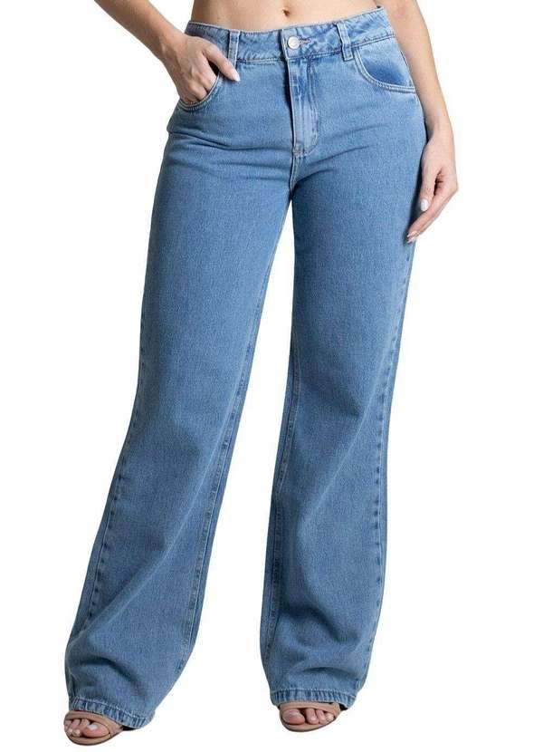 Sawary - Calça Jeans Sawary Wide Leg - 278588 Azul