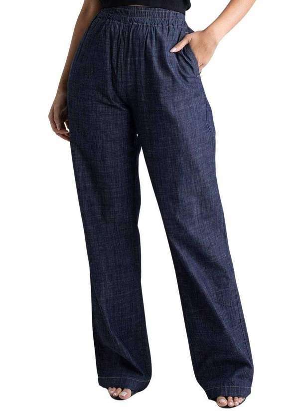 Sawary - Calça Jeans Sawary Wide Leg - 278932 Azul