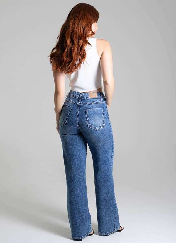 Sawary - Calça Jeans Sawary Wide Leg - 279042 Azul 4