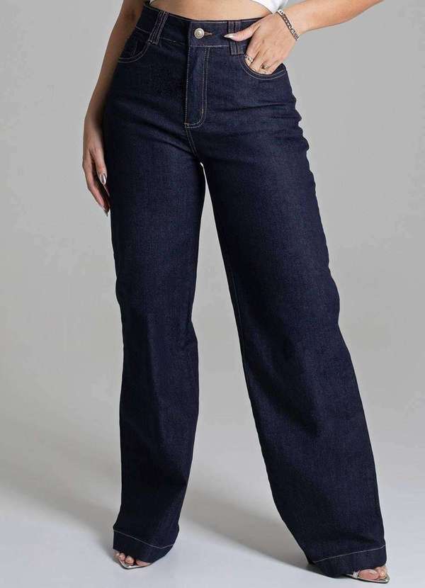 Sawary - Calça Jeans Sawary Wide Leg - 279080 Azul 5