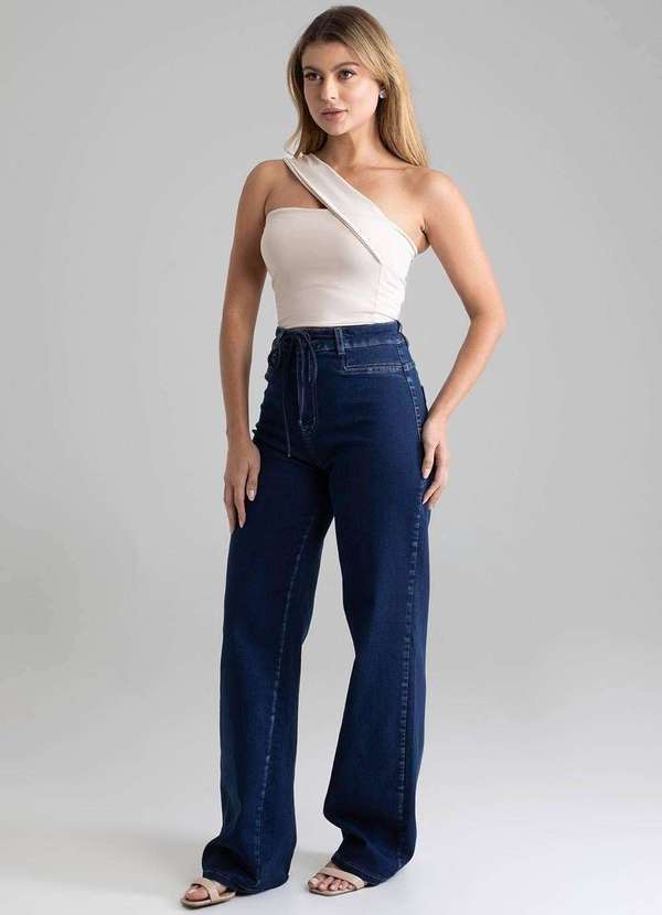 Sawary - Calça Jeans Sawary Wide Leg - 279087 Azul 3