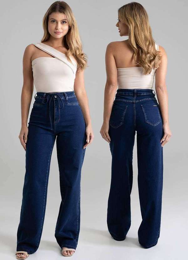 Sawary - Calça Jeans Sawary Wide Leg - 279087 Azul 6