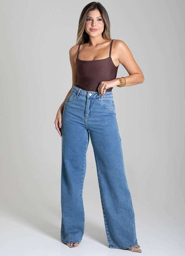 Sawary - Calça Jeans Sawary Wide Leg - 279131 Azul 2