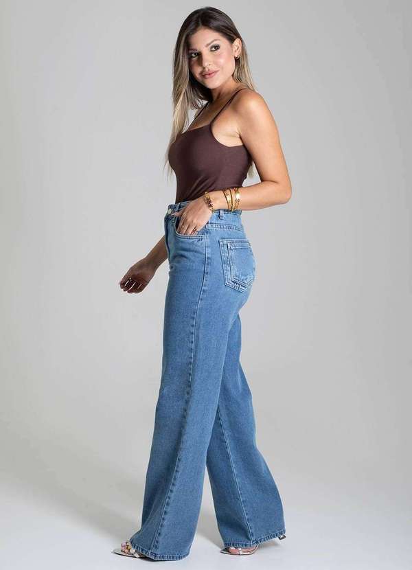 Sawary - Calça Jeans Sawary Wide Leg - 279131 Azul 3