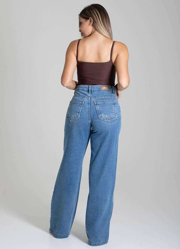 Sawary - Calça Jeans Sawary Wide Leg - 279131 Azul 4