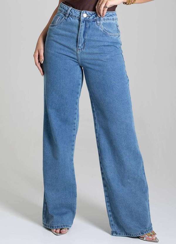 Sawary - Calça Jeans Sawary Wide Leg - 279131 Azul 5