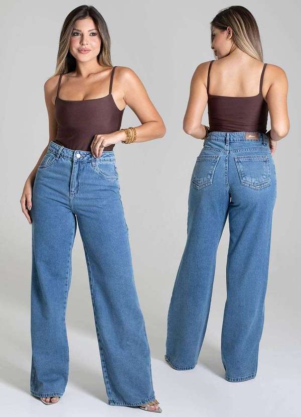 Sawary - Calça Jeans Sawary Wide Leg - 279131 Azul 6