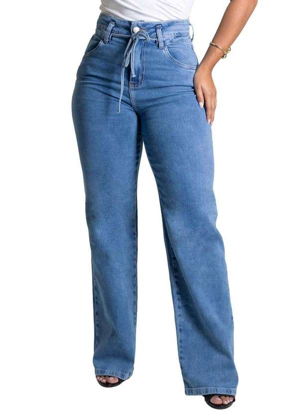 Sawary - Calça Jeans Sawary Wide Leg - 279205 Azul