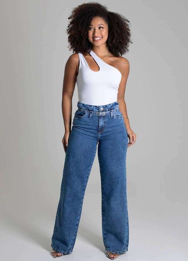 Sawary - Calça Jeans Sawary Wide Leg - 279410 Azul 2