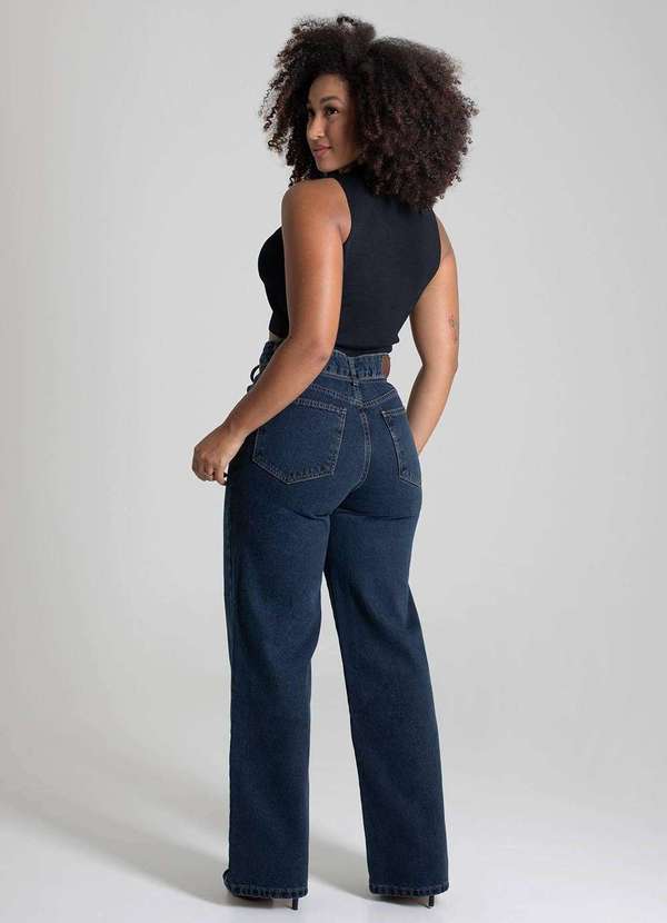 Sawary - Calça Jeans Sawary Wide Leg - 279431 Azul 4