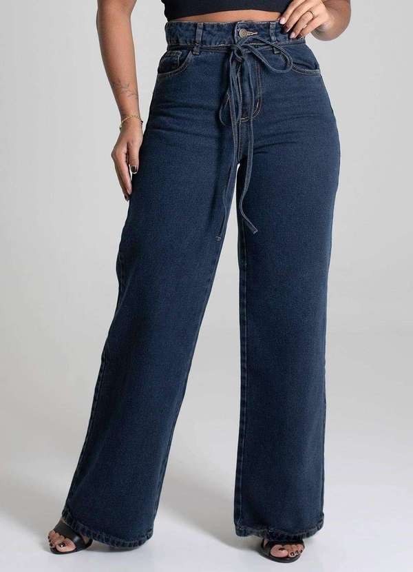 Sawary - Calça Jeans Sawary Wide Leg - 279431 Azul 5