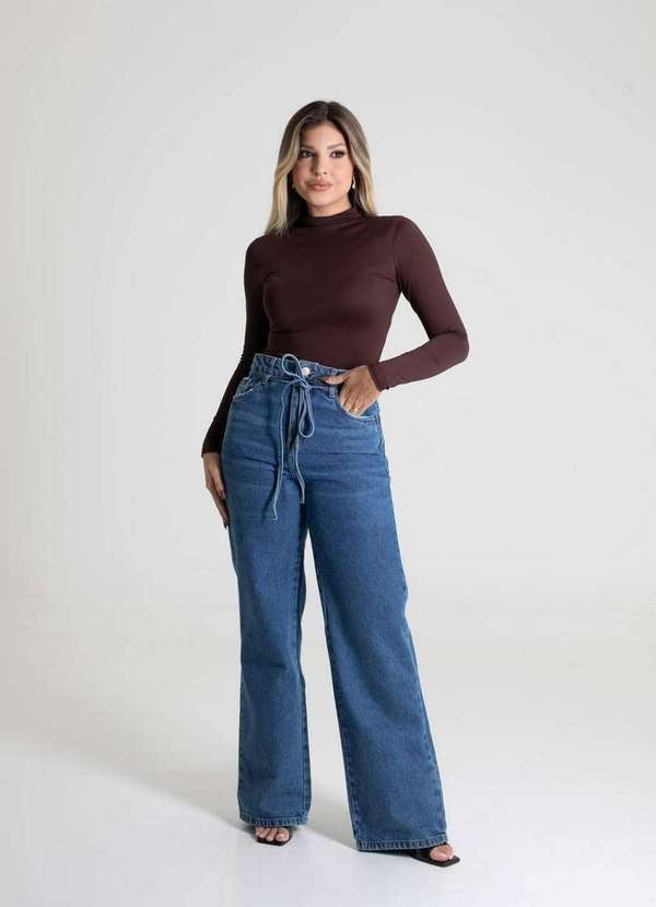 Sawary - Calça Jeans Sawary Wide Leg - 279434 Azul 2