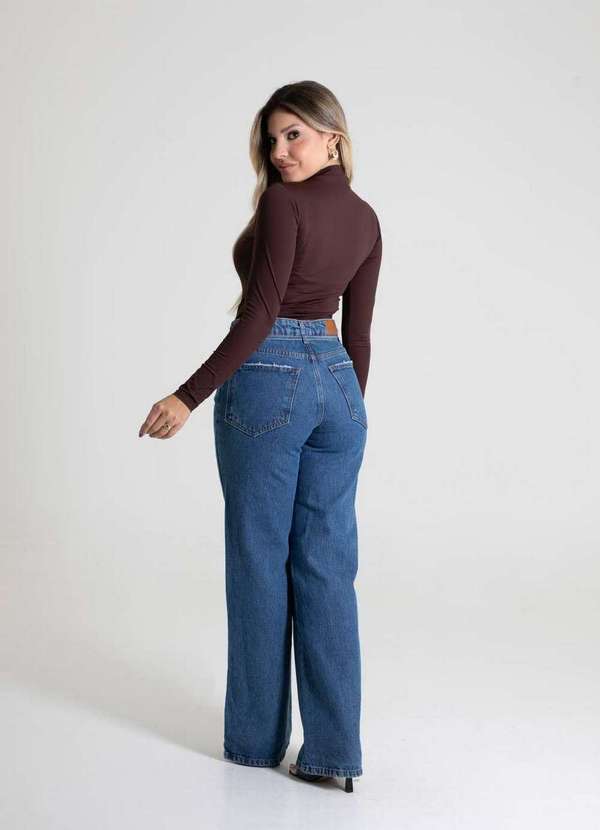 Sawary - Calça Jeans Sawary Wide Leg - 279434 Azul 5