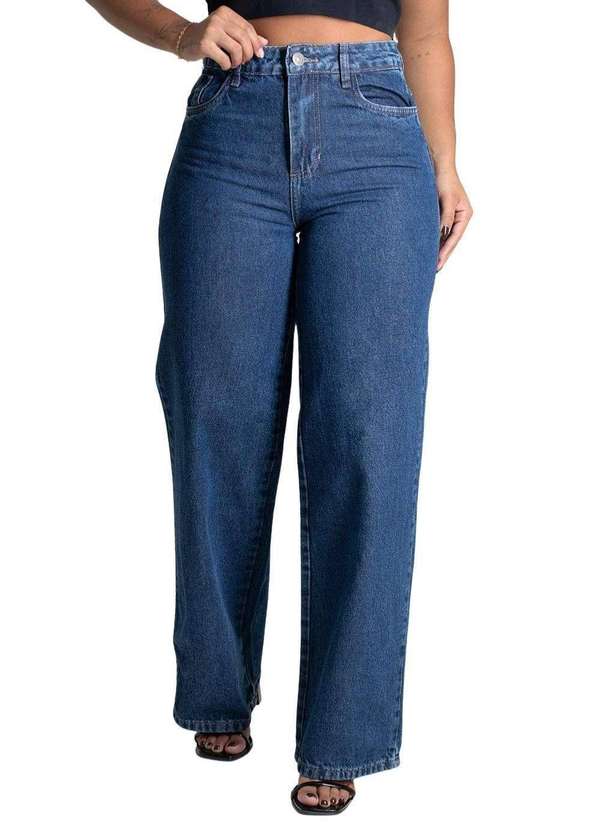 Sawary - Calça Jeans Sawary Wide Leg - 279487 Azul