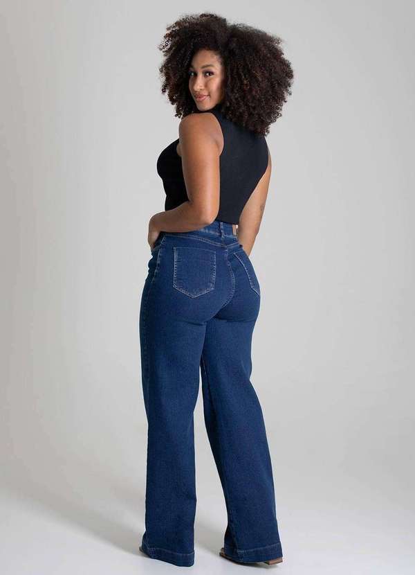 Sawary - Calça Jeans Sawary Wide Leg - 279518 Azul 4