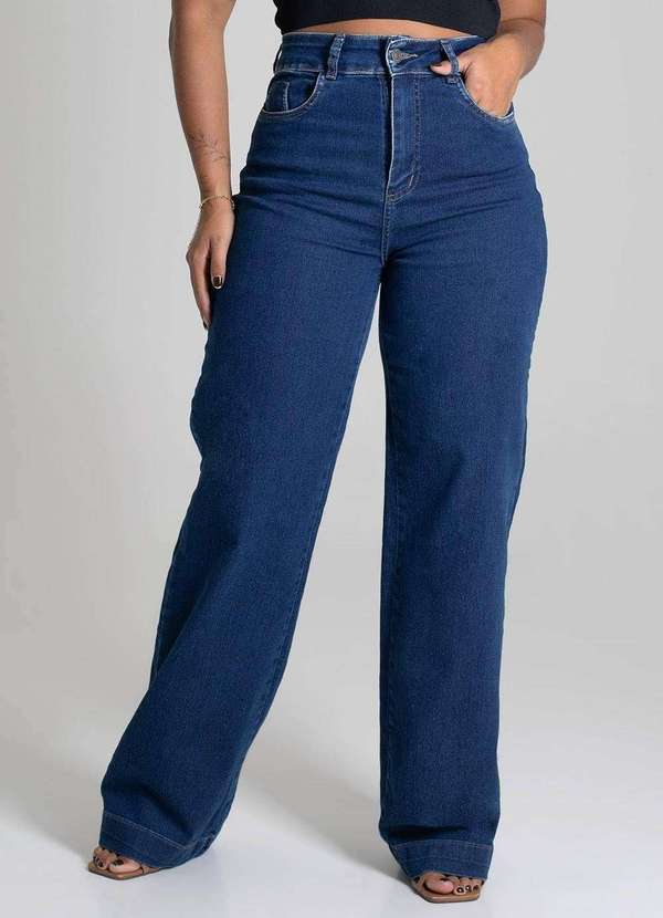 Sawary - Calça Jeans Sawary Wide Leg - 279518 Azul 5