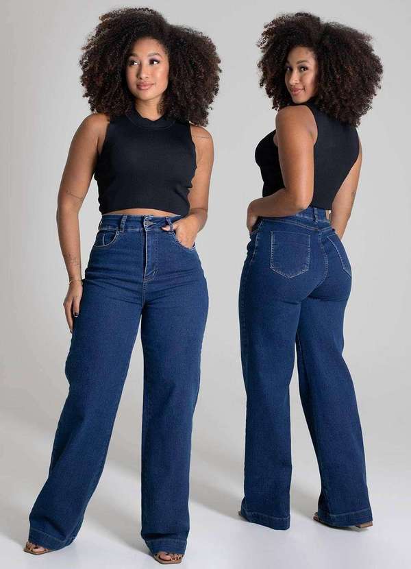 Sawary - Calça Jeans Sawary Wide Leg - 279518 Azul 6