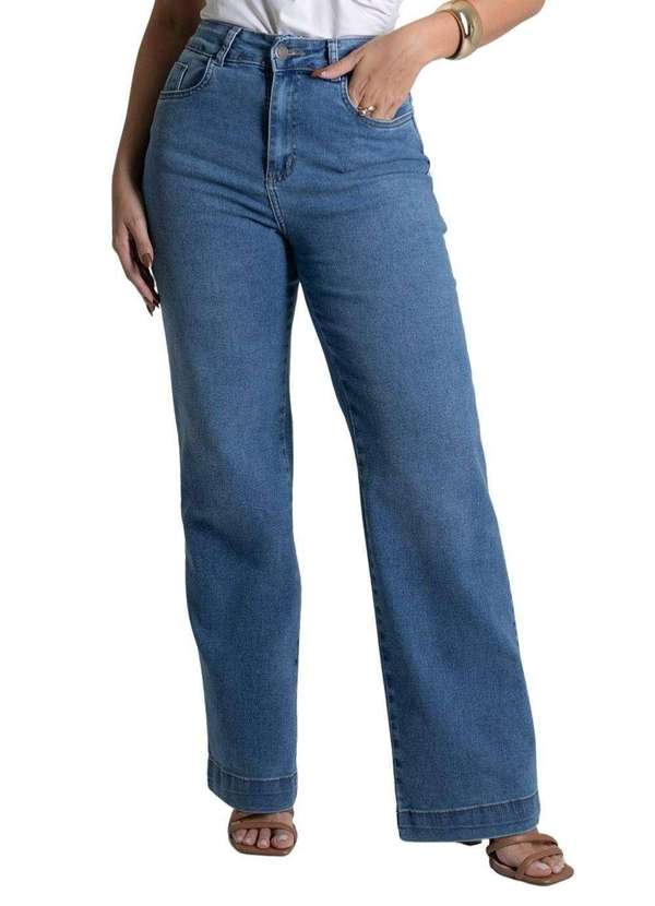 Sawary - Calça Jeans Sawary Wide Leg - 279556 Azul