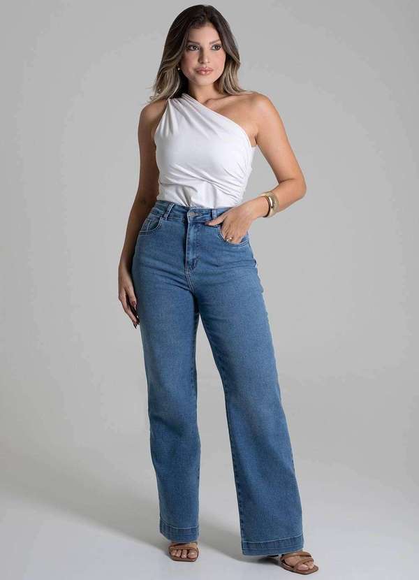 Sawary - Calça Jeans Sawary Wide Leg - 279556 Azul 2