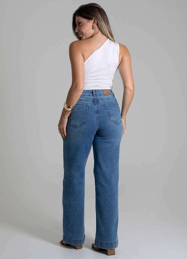 Sawary - Calça Jeans Sawary Wide Leg - 279556 Azul 4